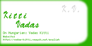 kitti vadas business card